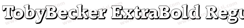 TobyBecker ExtraBold Regular字体转换